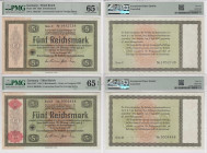 Germany (Third Reich) 5 Reichsmark 1933 & 1934 - PMG 65 EPQ Gem Uncirculated (2)
Pick 199, 207.