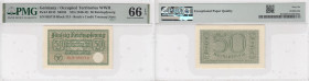 Germany (Occupied Territories WWII) 50 Reichspfennig ND (1940-45) - PMG 66 EPQ Gem Uncirculated
Pick R135.