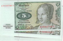German FR 5 Mark 1960 (10)
UNC. Pick 18.
