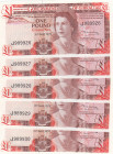 Gibraltar 1 Pound 1979 (5) Sequential #
UNC. Pick 20b