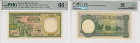 Greece 100 Drachmai 1939 - PMG 66 EPQ Gem Uncirculated
According to PMG records, only one example has been certified in a higher grade. Pick 108.
