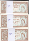 Hong Kong 1 Cent 1971-81 (300)
UNC. Pick 325b.