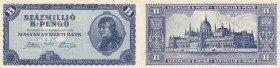 Hungary 100 000 000 B-pengö 1946
AU. Pick 136.