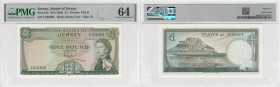 Jersey 1 Pound 1963 - PMG 64 Choice Uncirculated
Pick 8a.