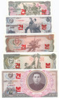 North Korea 1- 100 Won 1978 (5) Specimens
UNC. Pick 18as- 22as.