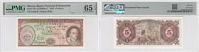 Macau 5 Patacas 1976 - PMG 65 EPQ Gem Uncirculated
Pick 54a.