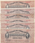 Mexico 20 Peso 1914 (6) Chihuahua
AU. Pick S53.