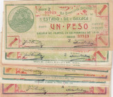 Mexico 1 Peso 1915 (13) Oaxaca
VF/XF. Pick S953.