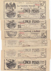 Mexico 5 Pesos 1916 (6) Oaxaca
XF. Pick S949.