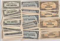 Philippines 1, 5 & 10 Centavos 1942 (48+39+67)
AU/UNC. Pick 102-104