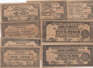 Philippines 10 Centavos- 10 Pesos 1942 (8) Bohol
Various.