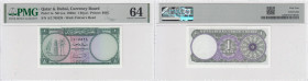 Qatar & Dubai 1 Riyal 1960 - PMG 64 Choice Uncirculated
Pick 1a.