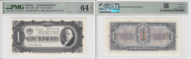 Russia (USSR) 1 Chervonetz 1937 - PMG 64 EPQ Choice Uncirculated
Pick 202.
