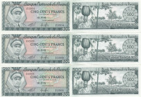 Rwanda 500 Francs 1974 (3)
UNC. Pick 11.