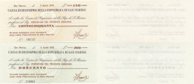 San Marino 150 & 200 Lire 1976 (2)
UNC. Pick S101,102