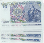Sweden 10 Kronor 1968 Commemorative (12)
UNC. Pick 56.