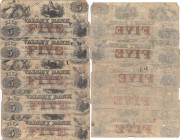 Valley Bank 5 Dollars 1855, 1856 (5)
VG.