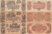 USA 10, 20 & 100 Dollars - Canal Bank (3)
Various condition. Sold as is, no returns. 