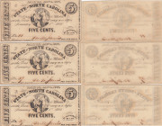 North Carolina 5 Cents 1863 (3)
AU.
