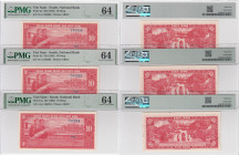 South Vietnam 10 Dong 1962 (3) PMG 64 Choice Uncirculated
Pick 5a.