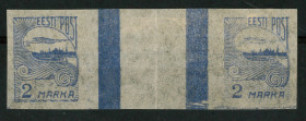 Estonia stamps Tallinn Skyline 2 Marka. Gutter pair
MH*. Sold as seen, no return.
