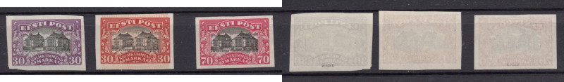 Estonia stamps Theater 30 & 70 Marka - with Certificate
Mi. No. 55, 56. PROOFs, ...