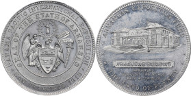 1915 Panama-Pacific International Exposition. State Fund Dollar, Arkansas. HK-403, SH 18-13 AL. Rarity-5. Aluminum. MS-62 (PCGS).
38 mm.

Estimate:...