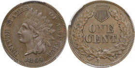 1864 Indian Cent. Bronze. L on Ribbon. AU-55 (PCGS).
PCGS# 2079. NGC ID: 227M.

Estimate: $325
