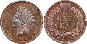 1867 Indian Cent. Proof-63 RB (PCGS).
PCGS# 2289. NGC ID: 229K.

Estimate: $500