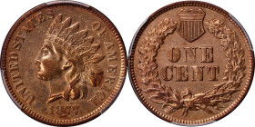 1877 Indian Cent. EF Details--Harshly Cleaned (PCGS).
PCGS# 2127. NGC ID: 2284.

Estimate: $1000