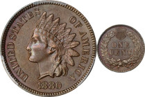 1880 Indian Cent. MS-63 BN (PCGS).
PCGS# 2136. NGC ID: 2287.

Estimate: $125