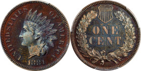1881 Indian Cent. Proof-63 BN (PCGS).
PCGS# 2330. NGC ID: 22A2.

Estimate: $200