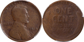 1914-D Lincoln Cent. Good Details--Environmental Damage (PCGS).
PCGS# 2471. NGC ID: 22BH.

Estimate: $200
