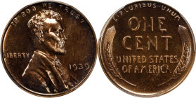 1939 Lincoln Cent. Proof-66 RD (PCGS). CAC.
PCGS# 3344. NGC ID: 22L6.

Estimate: $300