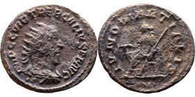 Trebonianus Gallus (251-253) Antoninianus Obv: Bust of emperor Rev: Juno seated left, holding corn-ears and transverse sceptre 

23mm 3,28g