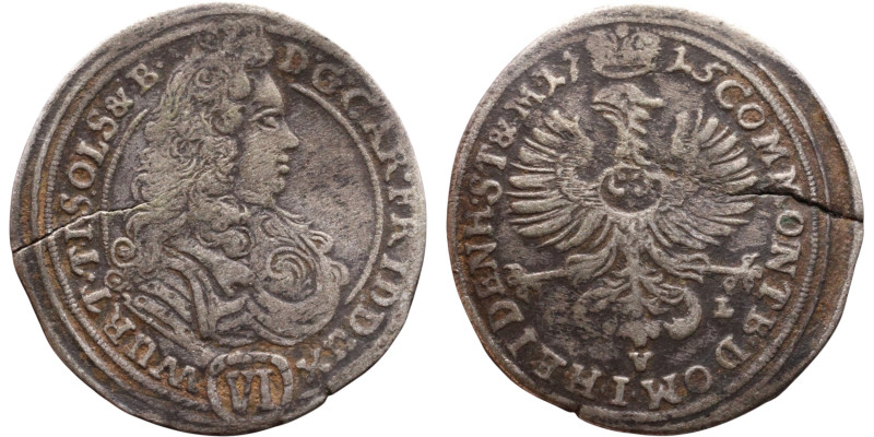 Germany – 6 Kreuzer - 1715

25mm 2,83g