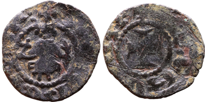 Middle Ages (X-XV century) – Bronze Coin

17mm 1,26g
