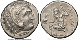 MACEDONIAN KINGDOM. Alexander III the Great (336-323 BC). AR drachm (17mm, 4.15 gm, 11h). NGC Choice XF 5/5 - 4/5. Perhaps an imitative issue in the n...