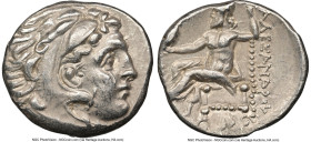 MACEDONIAN KINGDOM. Alexander III the Great (336-323 BC). AR drachm (17mm, 4.33 gm, 12h). NGC Choice XF 4/5 - 4/5. Posthumous issue, Abydus(?), ca. 31...