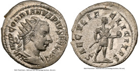 Gordian III (AD 238-244). AR antoninianus (23mm, 3.86 gm, 5h). NGC MS 4/5 - 4/5. Antioch, ca. 242-244. IMP GORDIANVS PIVS FEL AVG, radiate, cuirassed ...