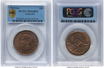 George VI Penny 1943-(p) MS64 Brown PCGS, Perth mint, KM36. HID09801242017 © 2024 Heritage Auctions | All Rights Reserved www.HA.com/TexasAuctioneerLi...