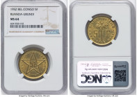 Belgian Administration. Ruanda-Urundi 5 Francs 1952 MS64 NGC, KM1. One year type. HID09801242017 © 2024 Heritage Auctions | All Rights Reserved www.HA...