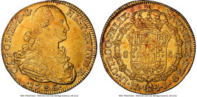 Charles IV gold 8 Escudos 1796 NR-JJ AU Details (Reverse Spot Removed) NGC, Nuevo Reino (Bogota) mint, KM62.1. HID09801242017 © 2024 Heritage Auctions...