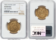 Napoleon III gold 50 Francs 1865-A AU Details (Obverse Graffiti) NGC, Paris mint, KM804.1, F-548/5. Mintage: 3,740. HID09801242017 © 2024 Heritage Auc...