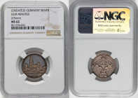5-Piece Lot of Certified Assorted Medal Issues NGC, 1) "Ulm Minster" silver Medal ND MS62, 23mm 2) "Realanstalt Ulm" bronze Medal ND MS63 Brown, 37mm ...