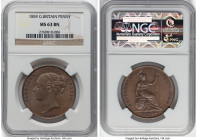 Victoria Penny 1859 MS63 Brown NGC, KM739, S-3948. HID09801242017 © 2024 Heritage Auctions | All Rights Reserved www.HA.com/TexasAuctioneerLicenseNoti...