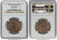 Victoria Penny 1889 MS65 Red and Brown NGC, KM755, S-3954. HID09801242017 © 2024 Heritage Auctions | All Rights Reserved www.HA.com/TexasAuctioneerLic...