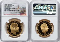 Elizabeth II gold Proof "King Edward VII" 100 Pounds (1 oz) 2022 PR69 Ultra Cameo NGC, S-BMGA4. Mintage: 610. British Monarchs series. First Releases....
