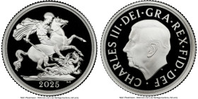 Charles III silver Proof Sovereign 2025 PR70 Ultra Cameo NGC, First silver Sovereign issued by the Royal Mint. HID09801242017 © 2024 Heritage Auctions...