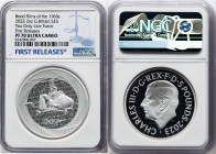 Charles III silver Proof "You Only Live Twice" 5 Pounds (2 oz) 2023 PR70 Ultra Cameo NGC, Mintage: 760. Bond Films of the 1960's series.. First Releas...